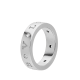 BVLGARI BVLGARI 18 kt white gold band ring, set with seven diamonds. AN858097 image 1