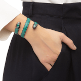 bracelet bulgari cuir
