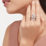 Fiorever Ring aus 18 Karat Weißgold mit einem zentralen Diamanten im Brillantschliff (0,30 Karat) und Diamant-Pavé (0,79 Karat) AN859148 image 1