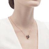 B.zero1 necklace with 18 kt rose gold chain and an 18 kt rose gold and black ceramic pendant 346083 image 3