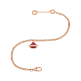 DIVAS' DREAM bracelet in 18 kt rose gold, with 18 kt rose gold pendant set with carnelian. BR859362 image 2
