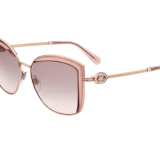 Bulgari Serpenti squared metal sunglasses with Serpenti openwork metal décor with crystals. 903905 image 1