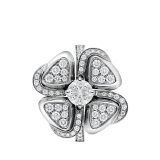 Fiorever 18 kt white gold ring set with a central diamond (0.50 ct) and pavé diamonds (0.52 ct) AN858138 image 2