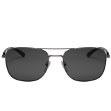 BVLGARI BVLGARI rectangular metal sunglasses with metal double bridge and carbon fibre arms. 903911 image 2