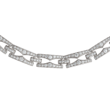 B.zero1 Rock Halskette mit Anhänger aus 18 Karat Gelbgold mit einer Spirale mit Nieten und Diamant-Pavé an den Rändern. 358320 image 3