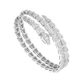 Serpenti Viper two-coil 18 kt white gold bracelet, set with pavé diamonds BR858795 image 1