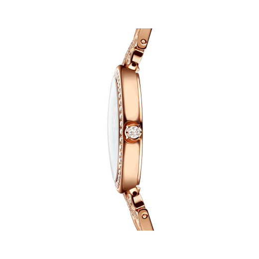 Orologio Divas' Dream con cassa e bracciale in oro rosa 18 kt con diamanti taglio brillante, quadrante in opale blu e indici con 12 diamanti. Impermeabile fino a 30 metri. 103646 image 3