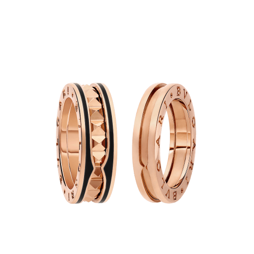 Heart Couple Rings Set in Rose Gold and Black | Free engraving | Azure  Juniper – San Rocco Italia