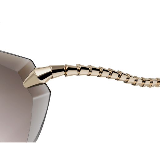 Serpenti Viper cat-eye rimless sunglasses with metal temples 904311 image 2
