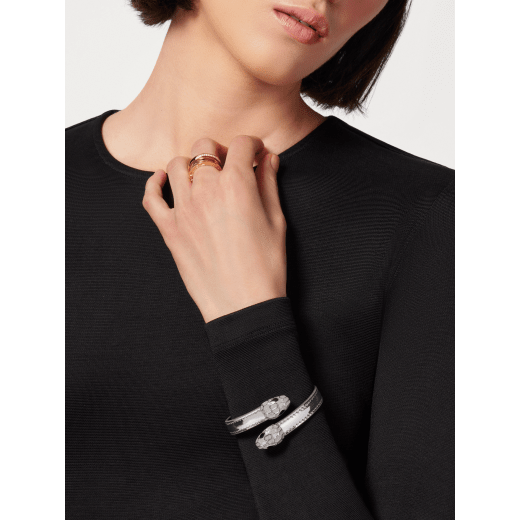 Buy BVLGARI Black Serpenti Forever Bracelet in Leather & Brass for Women in  Kuwait | Ounass