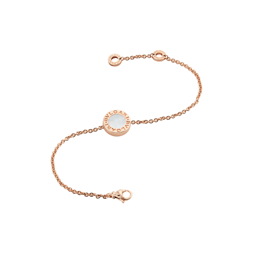 BVLGARI BVLGARI bracelet in 18 kt rose gold set with carnelian and mother-of-pearl round inserts BR858008 image 2