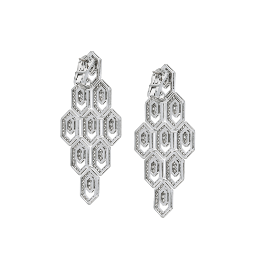 Serpenti earrings in 18 kt white gold set with pavé diamonds (5.27 ct). 353844 image 3