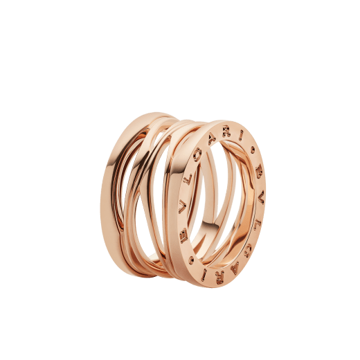 B.zero1 Design Legend four-band ring in 18 kt rose gold. B-zero1-4-bands-AN858030 image 1
