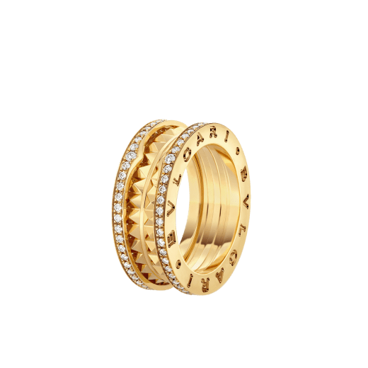  Two Band Ring Yellow Gold with  ct Diamonds | Bulgari Official  Store