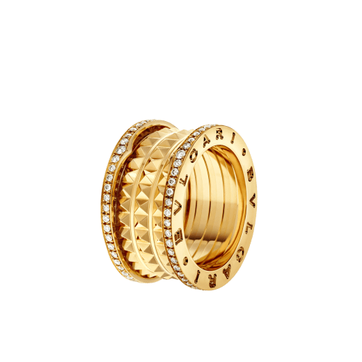  Four Band Ring Yellow Gold with  ct Diamonds | Bulgari Official  Store