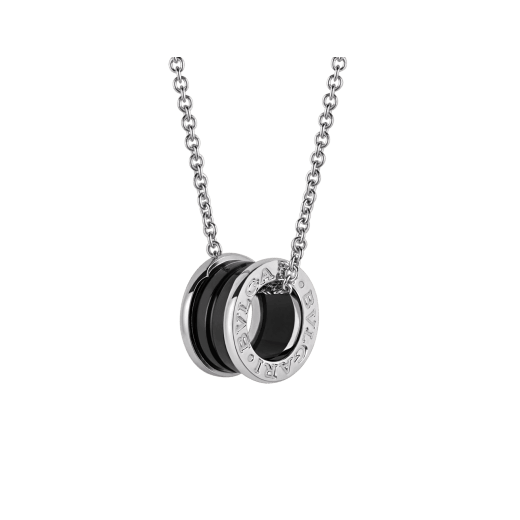 Save the Children necklace with sterling silver and black ceramic pendant, and sterling silver chain 349634 image 1