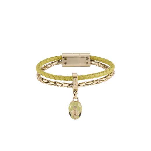 Bulgari serpenti top bracelet leather