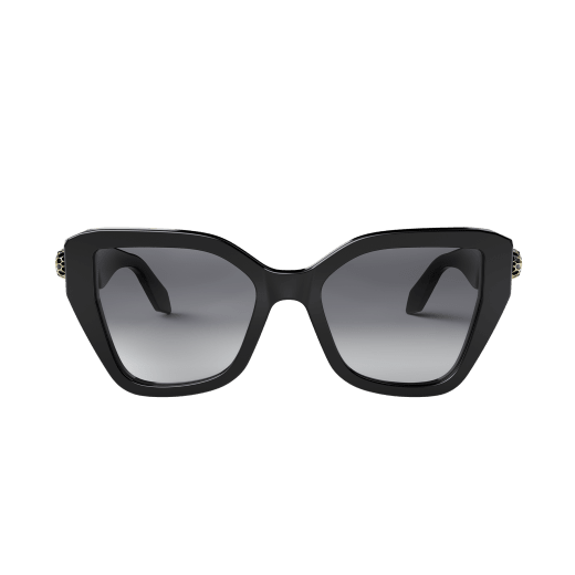 Serpenti Forever butterfly acetate sunglasses with enamelled snakehead embellishment BV40033I image 2