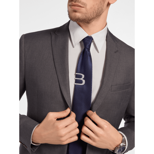 B Bar tie clip in light gold-finished metal. B-BAR image 1