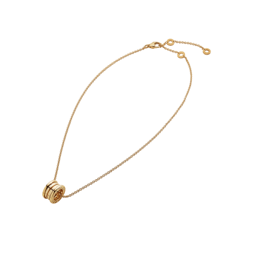 B.zero1 18kt yellow gold necklace with a small round 18kt yellow gold pendant 352814 image 2