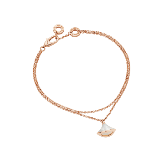 DIVAS' DREAM bracelet in 18 kt rose gold, with 18 kt rose gold pendant set with mother-of-pearl. BR857196 image 1