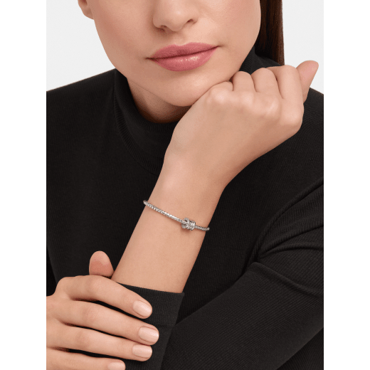 B.zero1 bangle bracelet in 18 kt white gold BR860842 image 1