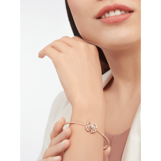 Bvlgari White Gold Diamond Fiorever Bracelet 354603 | Rich Diamonds