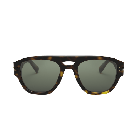 B.zero1 aviator acetate sunglasses with iconic embellishment BV40040I image 2