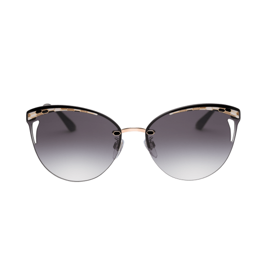 Bvlgari Serpentine Rainbow Scales semi-rimless cat-eye metal sunglasses 903639 image 2