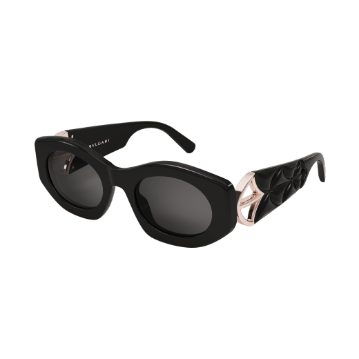 Calla oval acetate sunglasses with fan-shaped embellishment on the temples 904351 image 1