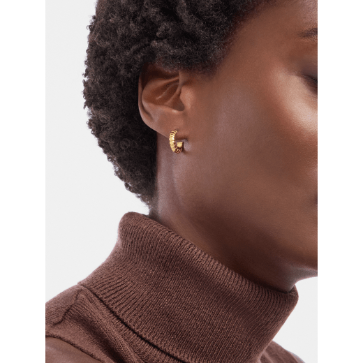 Bvlgari Tubogas 18 kt yellow gold hoop earrings 361991 image 1
