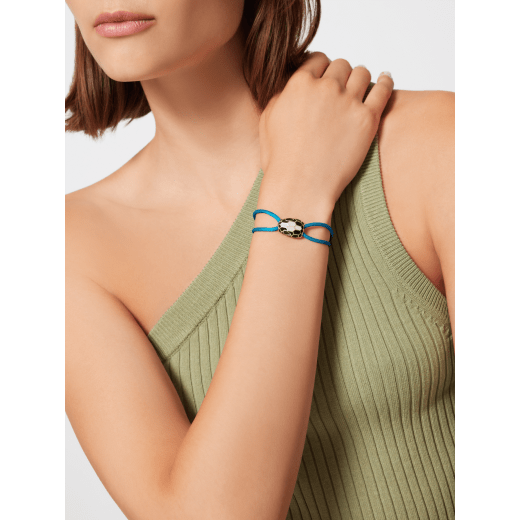 Buy BVLGARI Blue Serpenti Forever Bracelet in Cotton for Women in Oman |  Ounass