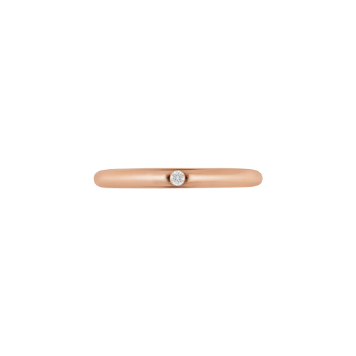 Fedi Wedding Band in 18 kt rose gold set with one diamond AN857579 image 2