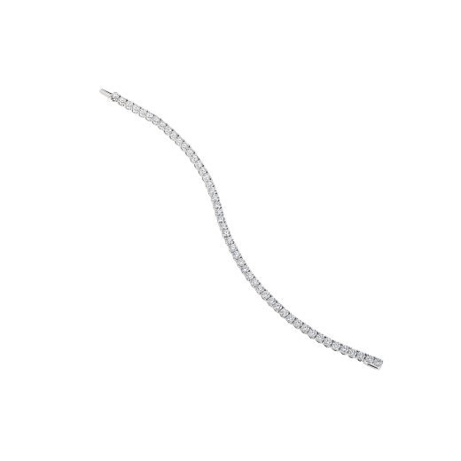 Griffe 18 kt white gold tennis bracelet with round brilliant cut diamonds BR852870 image 2