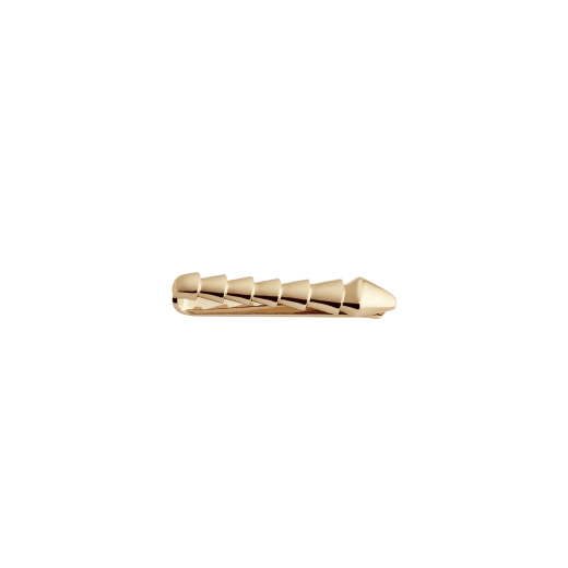 Snake Bar tie clip in light gold-finished metal. 245996 image 1