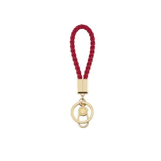 Bulgari BBM-KEYHOLD-STRAP キーホルダー BVLGARI key holder Logo Hardware Calf | eBay