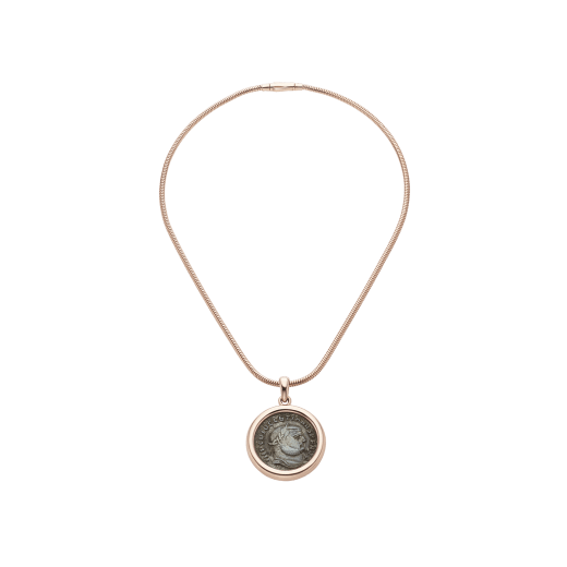 Monete Necklace Rose gold with Antique Coins | Necklaces | Bulgari Official  Store