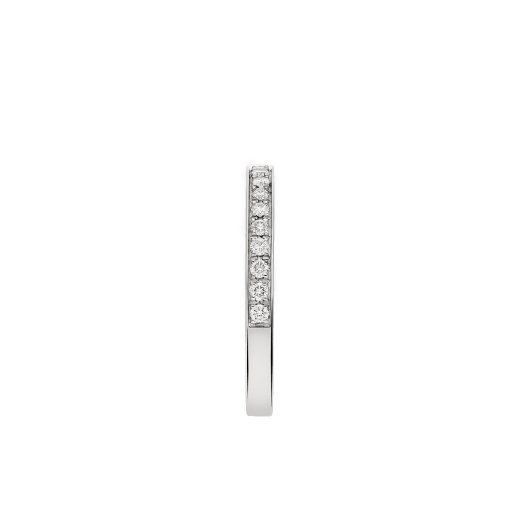 Dedicata a Venezia Ehering aus Platin, halbseitig besetzt mit runden Diamanten im Brillantschliff AN857560 image 3