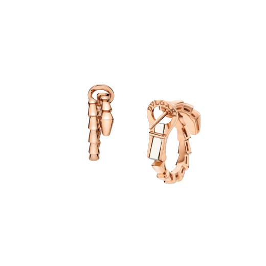 Serpenti Viper 18 kt rose gold earrings 361293 image 2