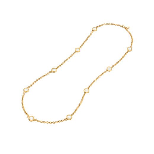 Bvlgari Bvlgari 18 kt yellow gold sautoir set with mother-of-pearl and onyx elements 361965 image 4