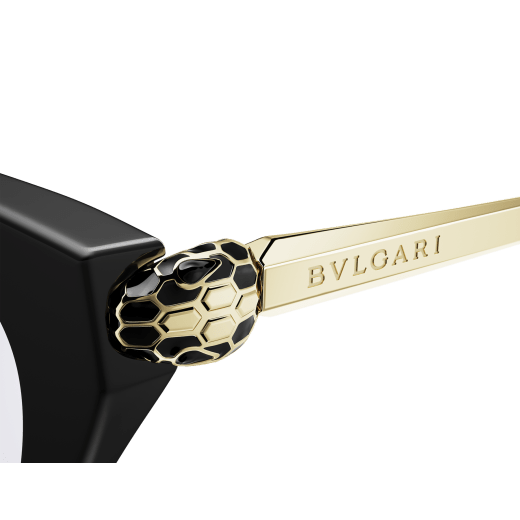 Serpenti Forever 長方形醋酸纖維太陽眼鏡，飾以琺瑯蛇頭元素。 904439 image 3