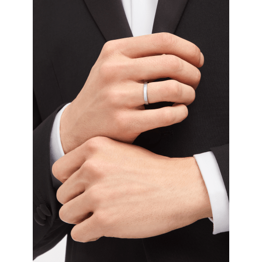 خاتم زواج مارّي مي من البلاتين AN852594 image 2