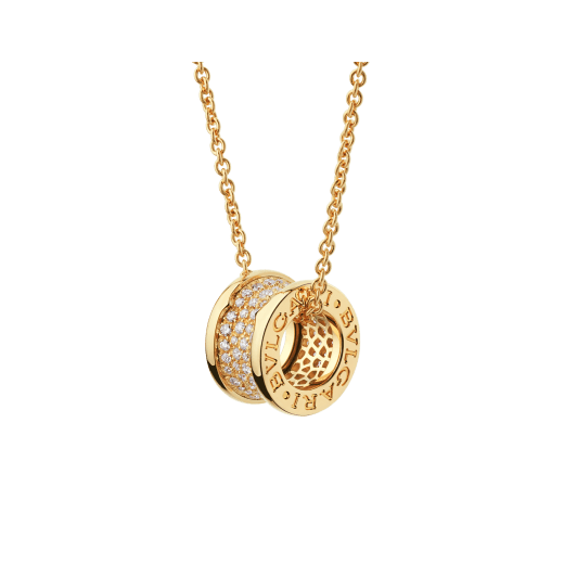 Bulgari, An 18K white ond rosé gold necklace 