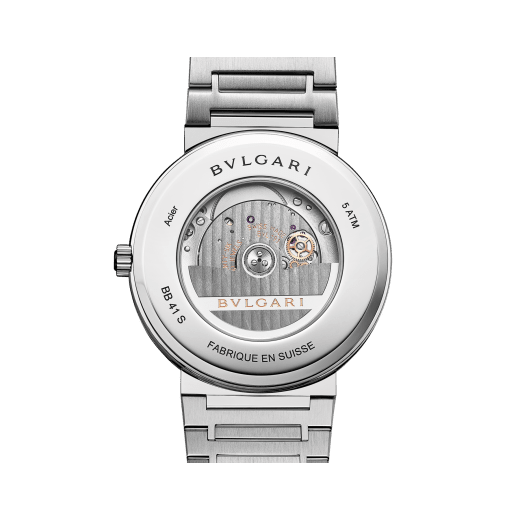 Bvlgari Bvlgari 腕錶，精鋼材質，錶圈鐫刻雙品牌標誌，綠色漆面錶盤飾以太陽紋。防水深度 50 公尺。七夕情人節特別版腕錶。 103913 image 4