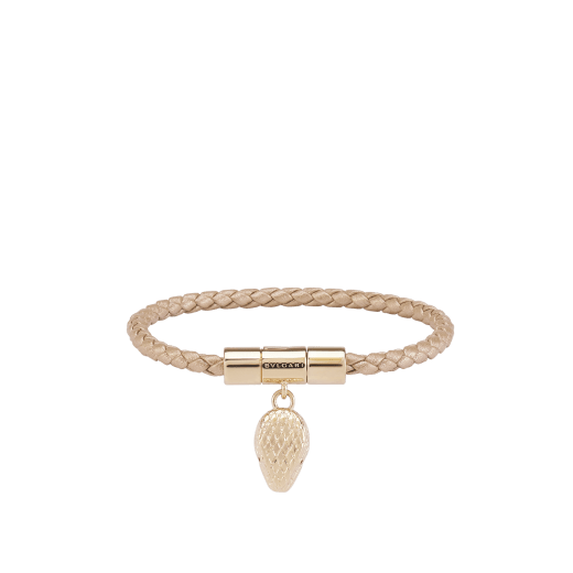 Serpenti Forever Leather Bracelet 292192 Bulgari