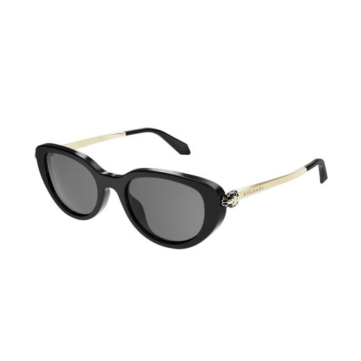 Serpenti Forever oval acetate sunglasses with enamelled snakehead embellishment 904388 image 1