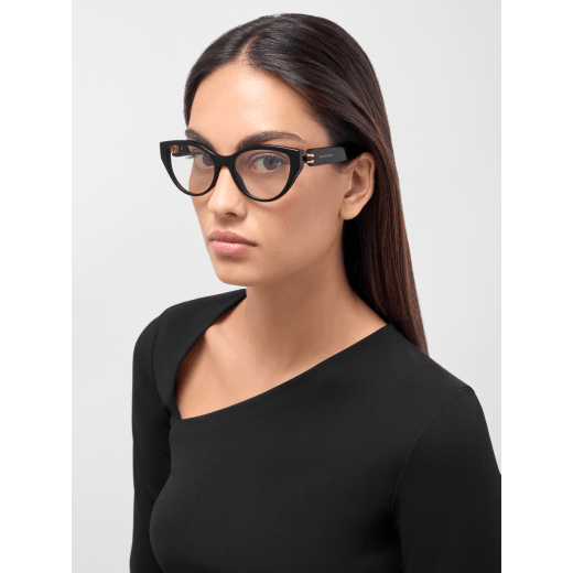 B.zero1 cat-eye acetate glasses with iconic embellishment on the temples 904365 image 1