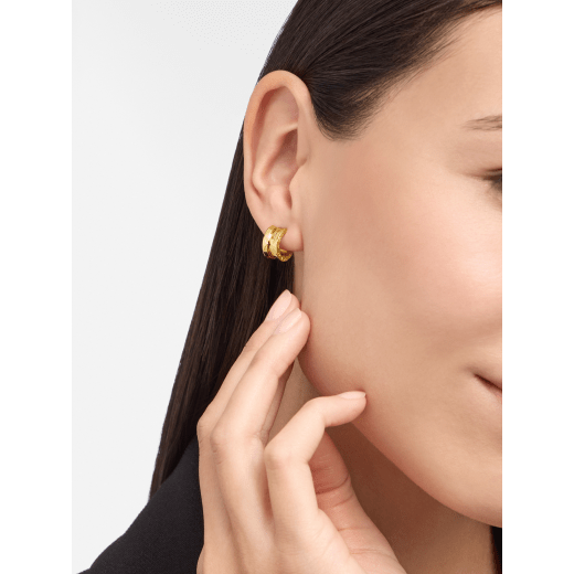 B.zero1 single hoop earring in 18 kt yellow gold 362343 image 2