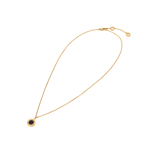 BVLGARI BVLGARI necklace with 18 kt yellow gold chain and 18 kt yellow gold pendant set with onyx 350554 image 2