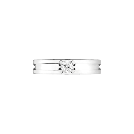 B.zero1 one-band ring in 18 kt white gold with one brilliant cut diamond. Available in 0.30 ct. 358380 image 3
